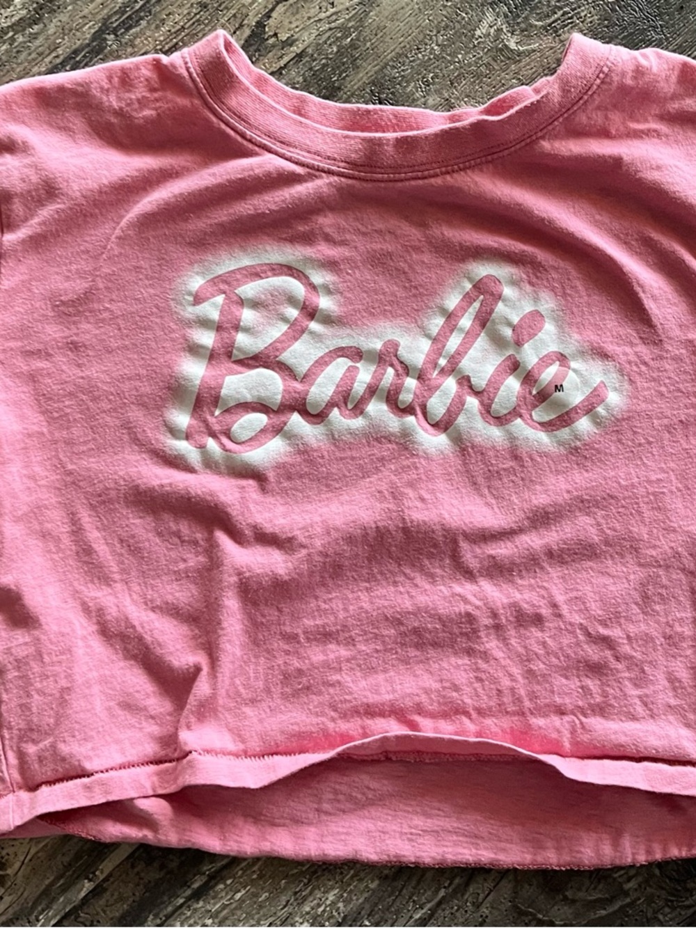 Barbie Pink Script Logo Tee
